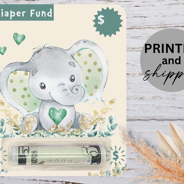 Baby Shower Money Card, Cash Gift for Baby Shower, Diaper Fund Card, Gift for New Mom, Diaper Party Gift for New Dad, Baby Shower Gift