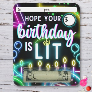 Birthday Money Card, Money Gift Ideas, Money Holder Gift Card, Cash Gift for Teen, Funny Cash Card, Greeting Card for Son Daughter Her Him