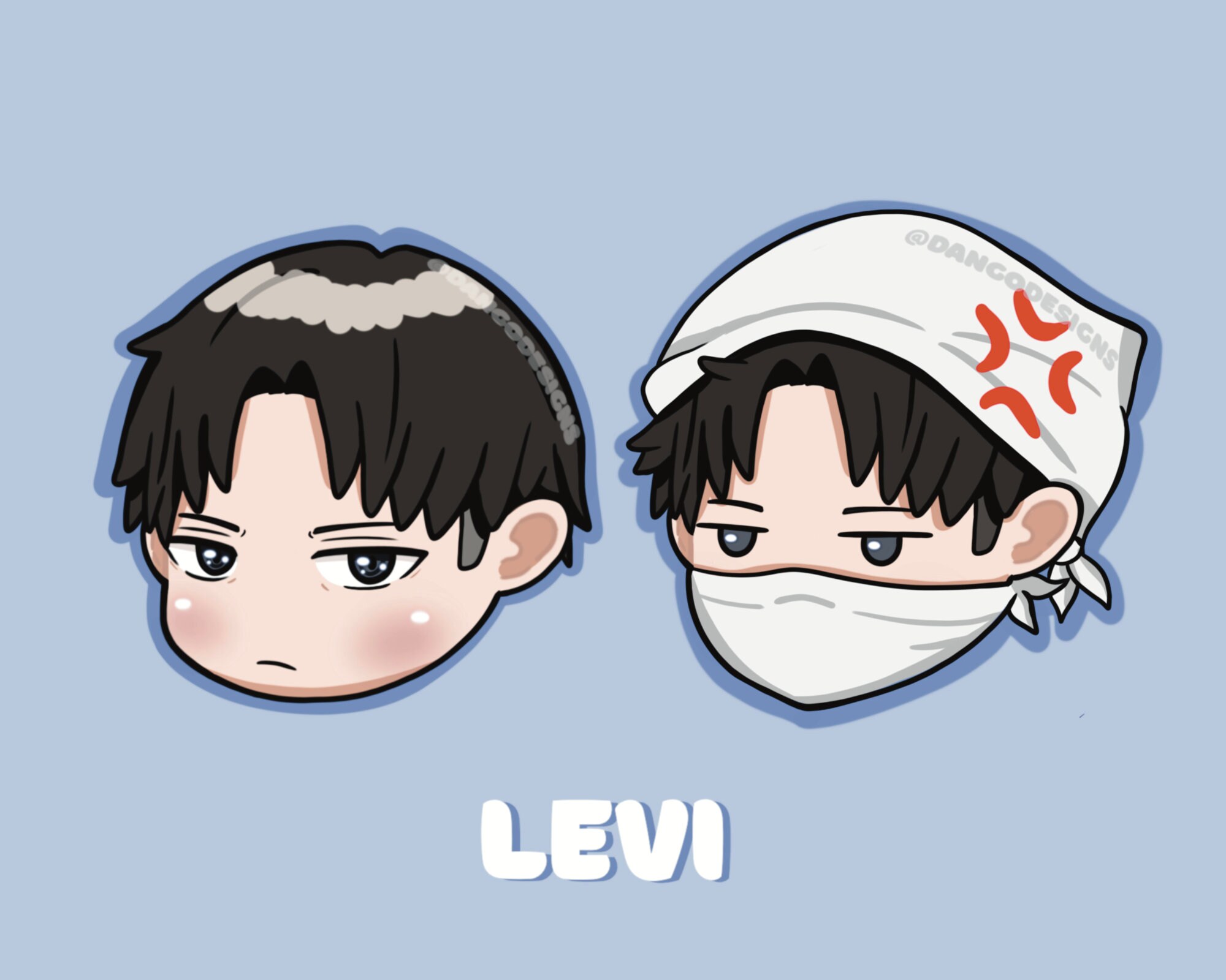 Levi Ackerman Chibi Attack On Titan Shingeki No Kyojin Aot Etsy Denmark