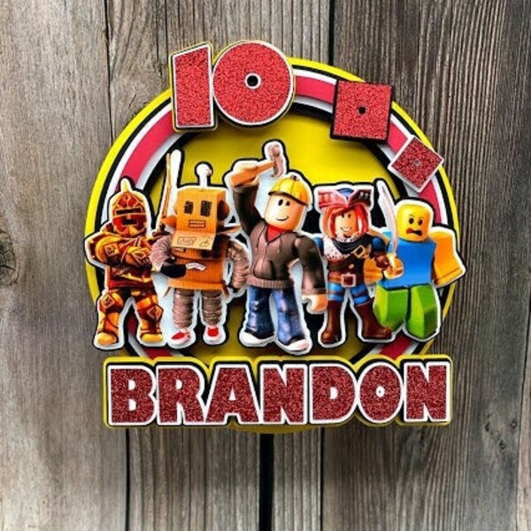 Roblox Cake Topper Etsy Canada