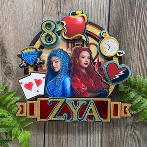 Adorno para tarta de Descendientes: El Origen del Rojo