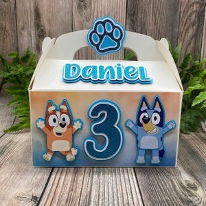 Blue Dog Treat Boxes, Blue Dog Favor Boxes