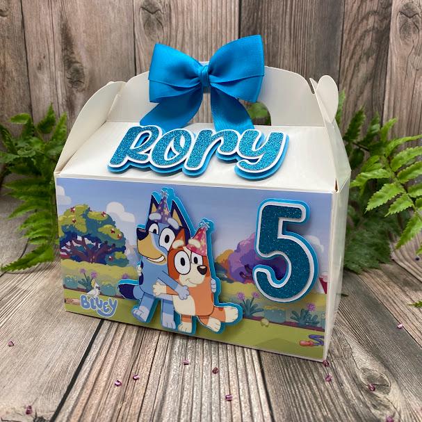 Blue Dog Favor Box