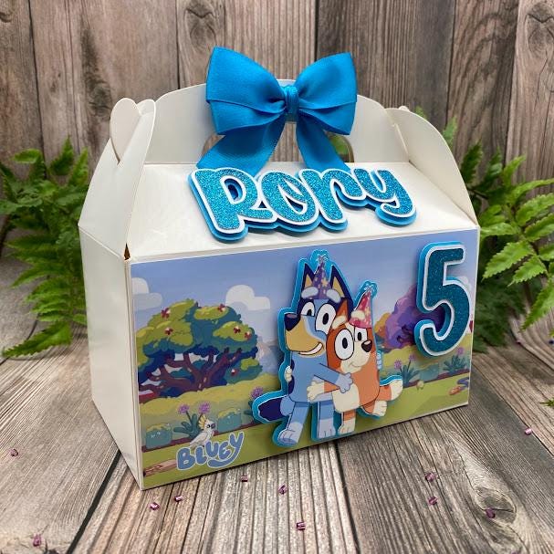 Blue Dog Favor Box