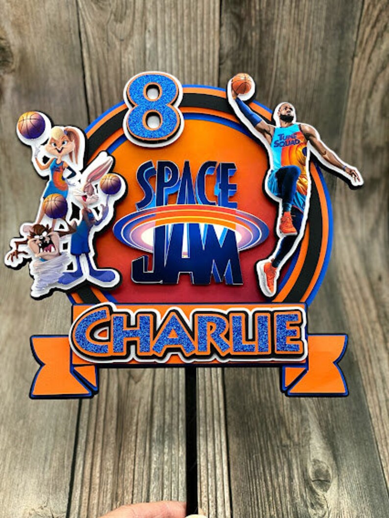 Space Jam Cake Topper New Legacy Cake Topper Etsy