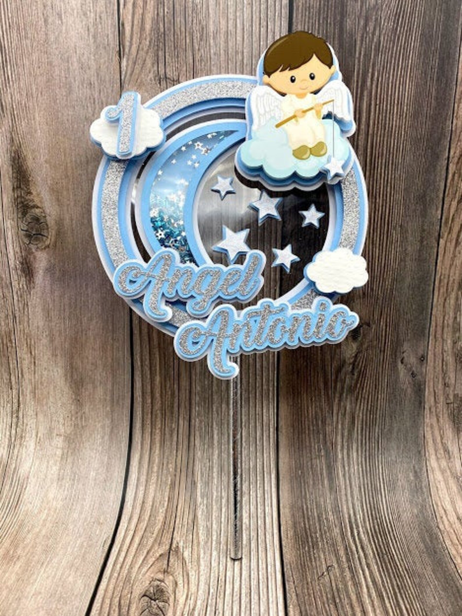 Baby Angel Cake Topper for Baptism or First Birthday Etsy