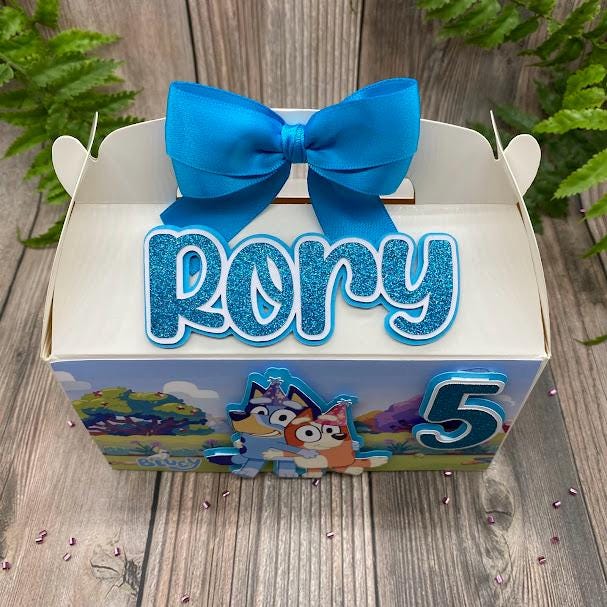 Blue Dog Favor Box