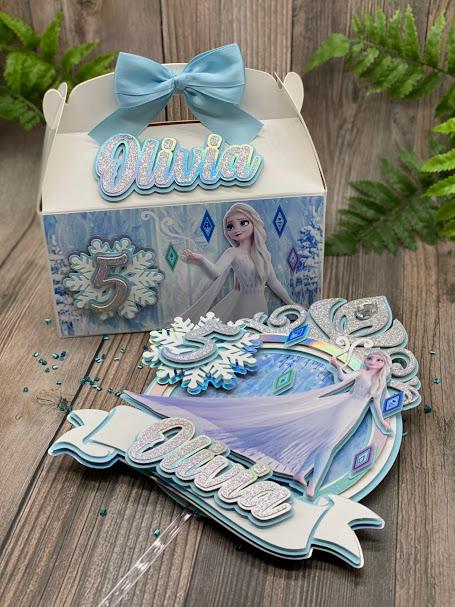 Elsa Favor Box: Decorated Party Gift Box - Etsy