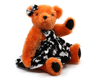 Handmade collectable mohair teddy bear "Batty"