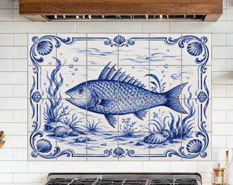 Mexicaanse talavera-tegelmuurschildering met Hacienda-bedel voor een kleurrijke keukenachterwand