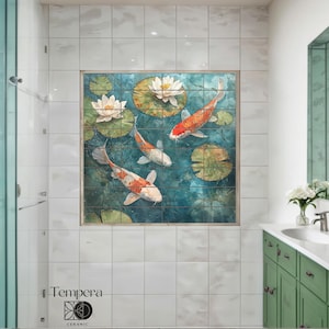 koi fish tiles