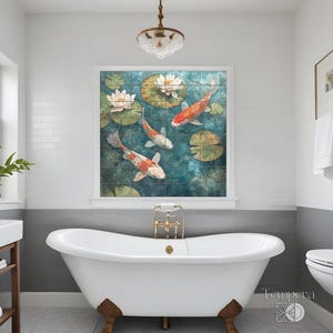 koi fish tiles