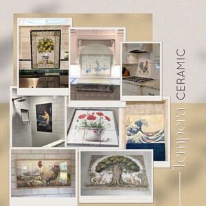Completed ceramic tile projects