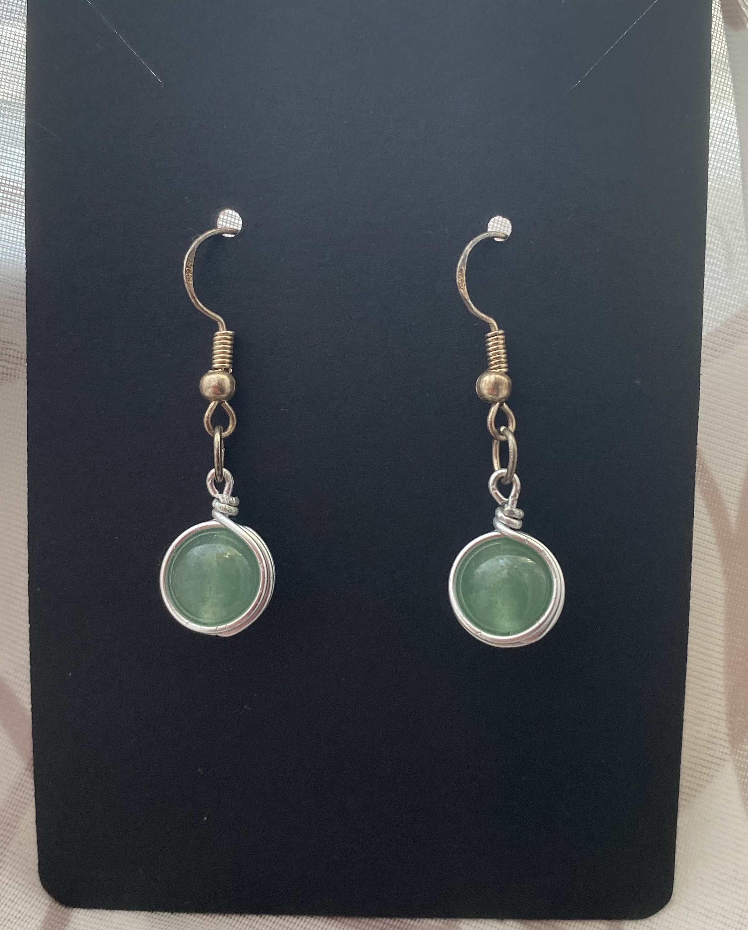 Cristal Swarovski en pendientes colgantes de plata de ley - España