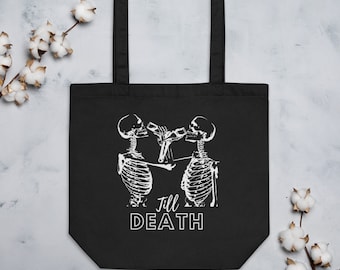 Borsa tote ecologica per matrimonio / fidanzamento fino alla morte