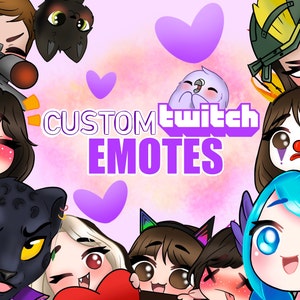 Custom Emotes, Badges, Stickers, Emojis for Twitch/Youtube/Discord/TikTok