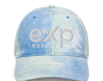 Real Estate eXp Hat, real estate hat, real estate clothing, real estate accessories, hat real estate agent, real estate agent gift, Tie dye