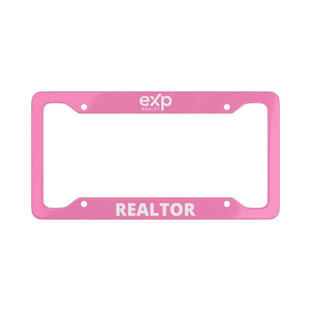 License Plate Aluminum Frame, Exp Realty, Exp Agent, Realtor, Car