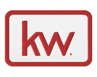 Keller Williams Embroidered Patch Vintage Inspired, KW patch, KW vintage, KW embroidery, Keller Williams embroidered patch