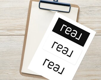 Real broker Stickers for notebooks, laptops, bubble-free stickers, real brokerage llc realtor stickers, real brokerage stickers