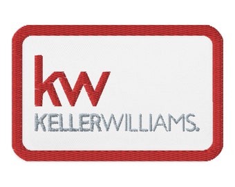 Keller Williams Embroidered Patch Vintage Inspired, KW patch, KW vintage, KW embroidery, Keller Williams embroidered patch