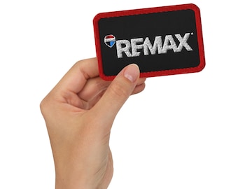 RE/MAX Embroidered Patch Vintage Inspired, remax patch, remax vintage, remax embroidery, remax embroidered patch