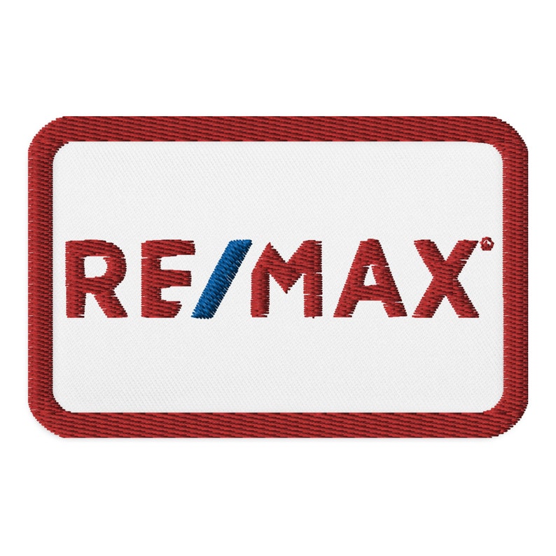 RE/MAX Embroidered Patch Vintage Inspired, remax patch, remax vintage, remax embroidery, remax embroidered patch