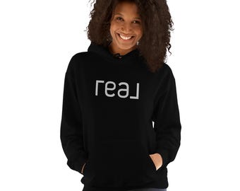 Real brokerage embroidery Unisex Hoodie Sweatshirt, Real Realtor Marketing, real Realty, Gift for Realtor, real Men's Women's sweater