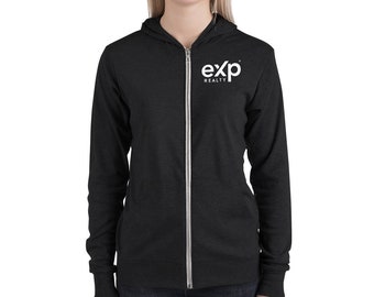 eXp Realty Unisex zip Hooded Sweatshirt, eXp Realtor Marketing, eXp Realty Clothing, Gift for Realtor, eXp Men's Sweatshirt, Women's sweater