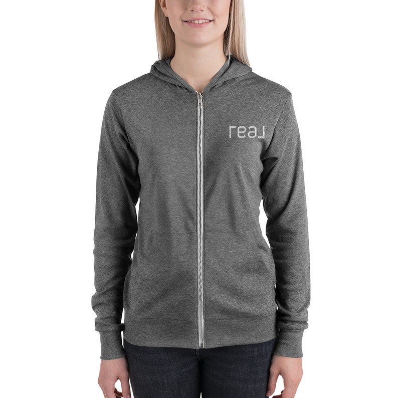 Real Realty Unisex zip Hooded Sweatshirt, Real broker Realtor Marketing, Real brokerage Clothing, Real brokerage llc Men's, Women's sweater