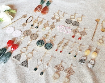 Korean dangle drop earring