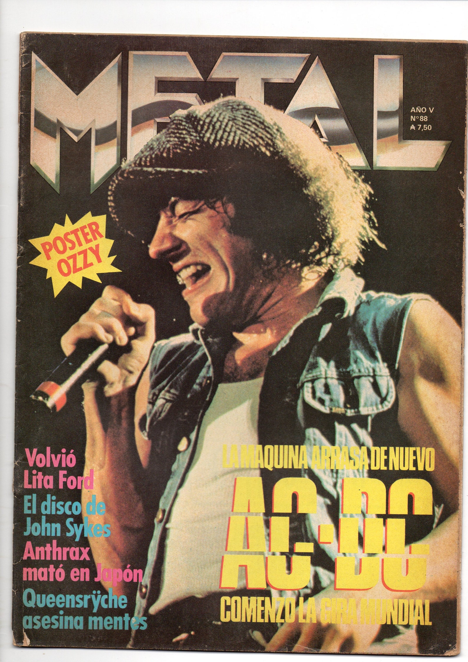 AC/DC Magazine Revista Metal N 88 Argentina | Etsy