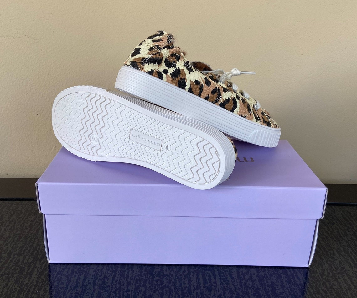 Madden Girl Marisaf Fauxfur Sneakers Color Leopard Etsy