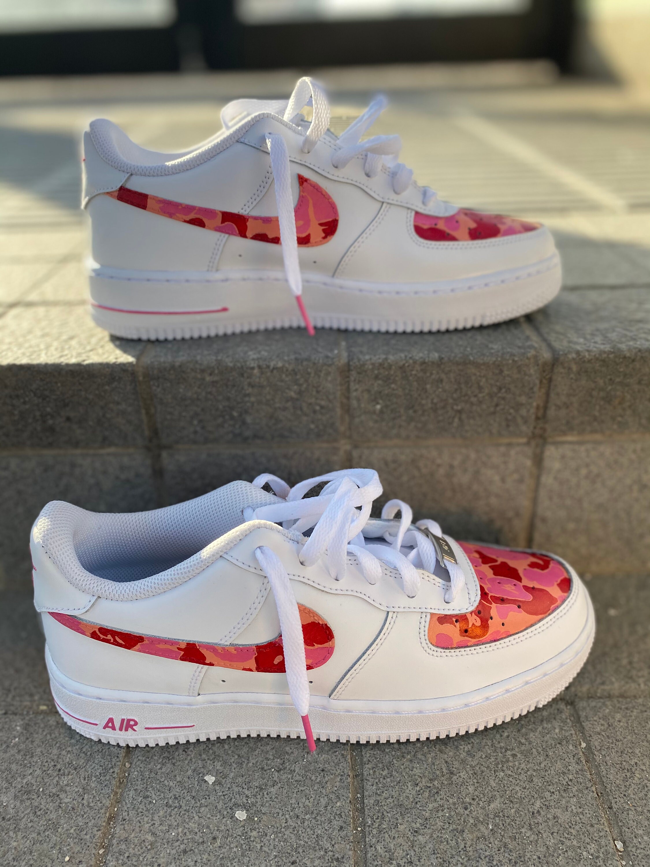 bape af1 pink