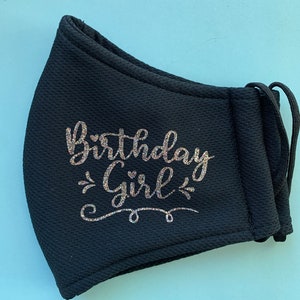 Birthday Mask, "Birthday Girl", Comfortable, Customizable, Personalizable, and Adjustable
