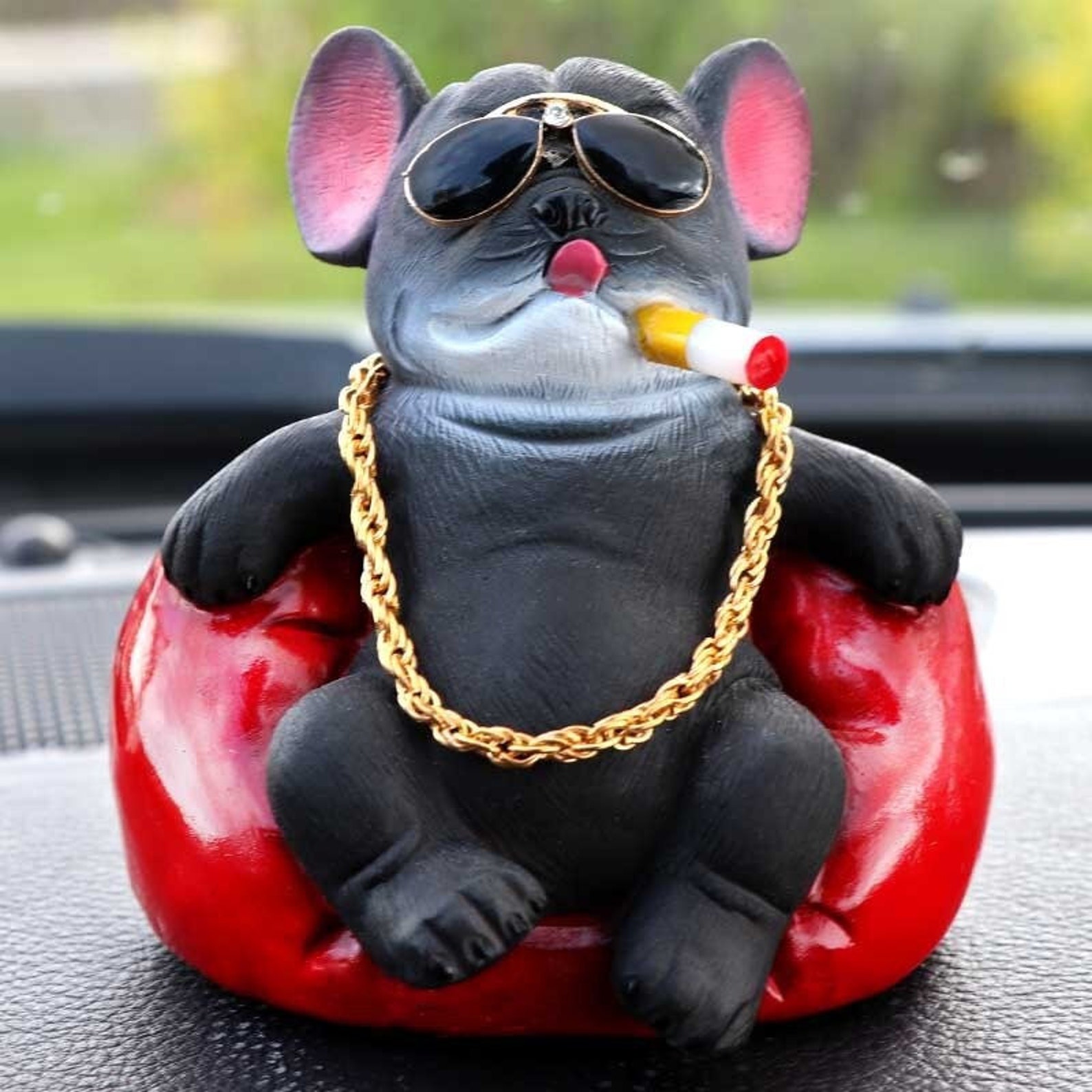 High Quality Cute Bulldog Car Dashboard Toy Cool Style Car | Etsy