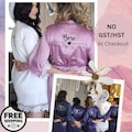 Satin silk lace robes, Bridesmaids robes, Bridal party robes, Bridesmaid gifts, Robes, Party robes, Customized robes, personalized robes. product logo
