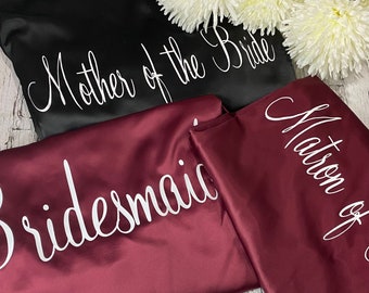 Bridesmaids Robes, Bridal Party Robes, Bridesmaid Gifts, Robes, Satin Lace Robes, Customized Robes, kids robes, Flower girl robes,