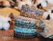 12 Style Natural Stone Double Layer Beaded Bracelet Healing Gemstone Wrap Bracelet Pack for Women and Men Holiday Gift 