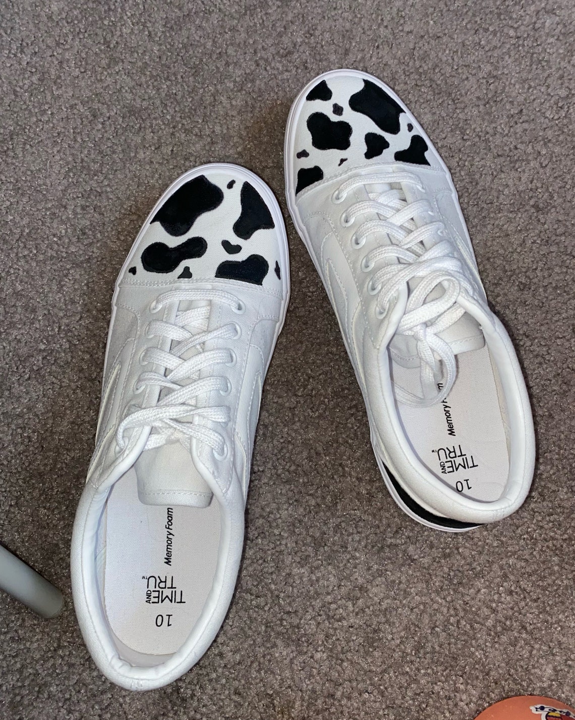 cow canvas shoes