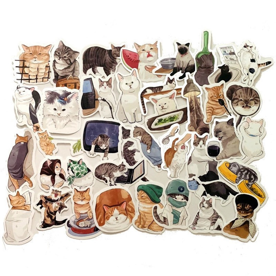 Meme Cat Die-cut Stickers Ver1 | Decorative Sticker | Card Making ...