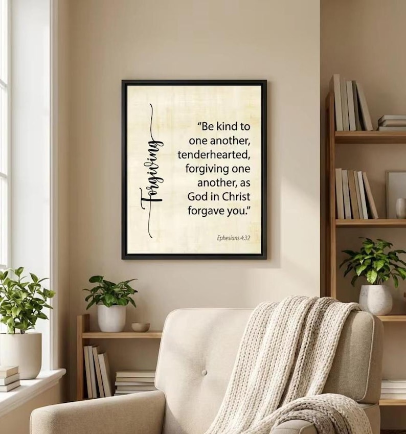 Forgiving Cursive Ephesians 4:32