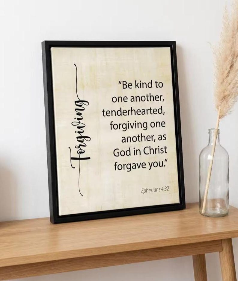 Forgiving Cursive Ephesians 4:32