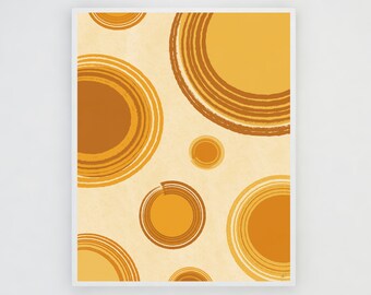 Arte moderno de mediados de siglo, Impresión de arte contemporáneo digital, Obra de arte geométrico abstracto imprimible