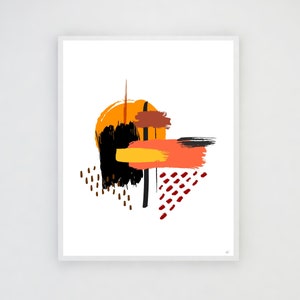 Abstract Art, Geometric Contemporary Art Print, Modern Art Printable, Mid Century Decor