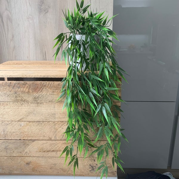 Bambou artificiel rampant, 75 cm avec ou sans pot