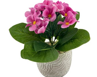 Schmuckschatulle im Farntopf - rosa
