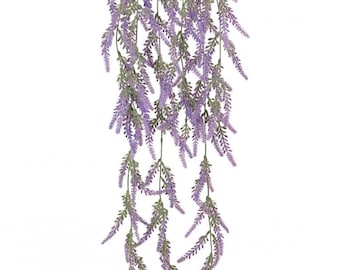Artificial Trailing Flocked Heather in pot