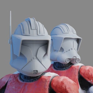 1/12 - Clone Heavy Trooper P1 & P2 3D printed helmet