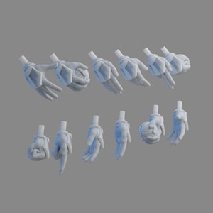 1/12 - Storm Trooper Hands Black Series 3D printed hands